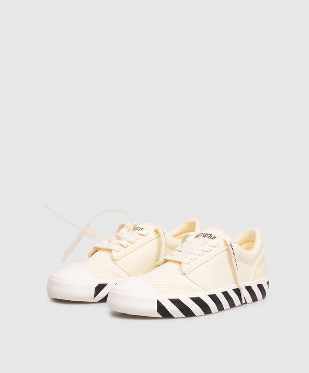 Off-White Желтые кроссовки Vulcanized Undercut OWIA28QS26FAB001 изображение 2