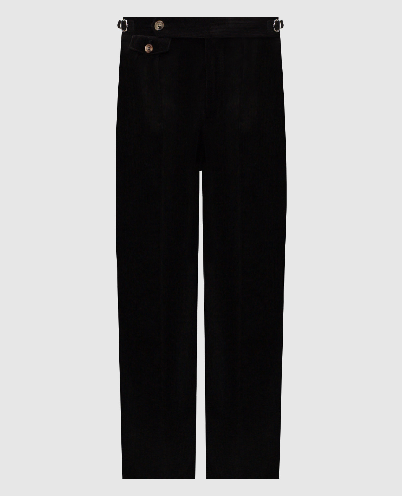 

Черные вельветовые брюки, Черный, Зауженные брюки