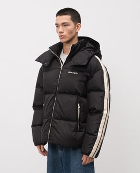 Palm Angels s Черный пуховик с логотипом PMED028C99FAB001