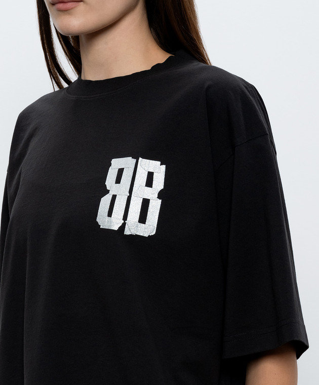 Balenciaga Чорні легінси з візерунком логотипа A0094OT5355 зображення 5