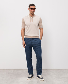 Castangia dal 1850 Бежеве поло у візерунок Q811840HSWZS26