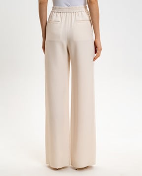 Valentino Бежеві штани із шовку 8B3RB7451MM