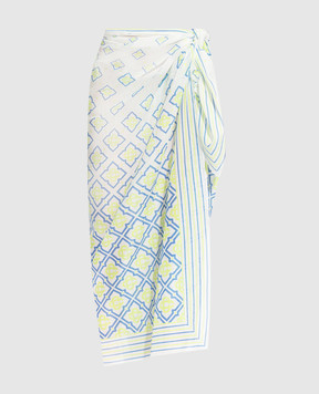 Casablanca Белое парео в принт Degrade Monogram ASP26ACC23302EXBC