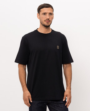 Brunello Cucinelli Чорна футболка M0B138440