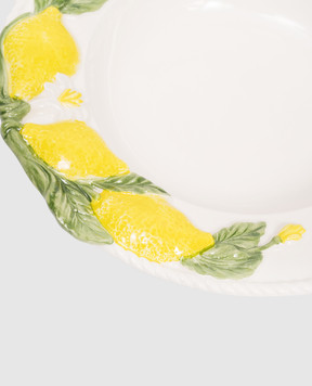 Les Ottomans Біла керамічна тарілка для супу Lemon LMN13