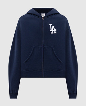 Sporty & Rich Синя утеплена спортивна куртка LA Serif ST094714669BL106