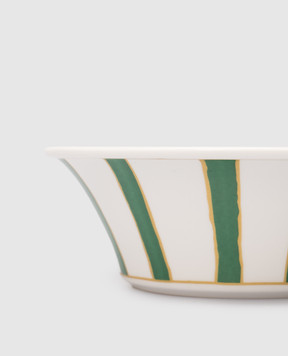 Geminiano Cozzi 1765 Біла порцелянова піала Striche Verdi e Oro TTCMI37159036