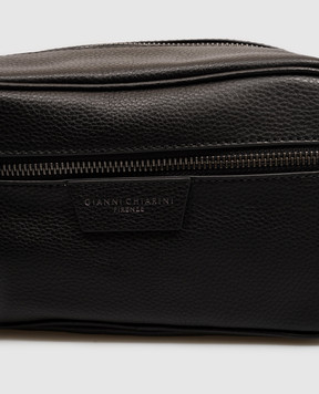 Gianni Chiarini Черный кожаный несесер Florence BCUB20286GRNCRV
