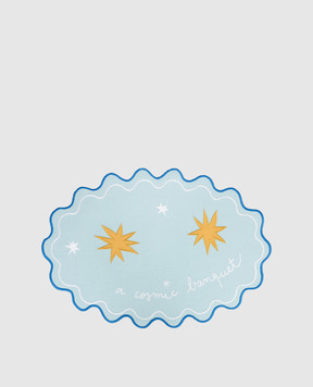 Bitossi Home Голубой столовый декоративный коврик A Cosmic Banquet PAN00502