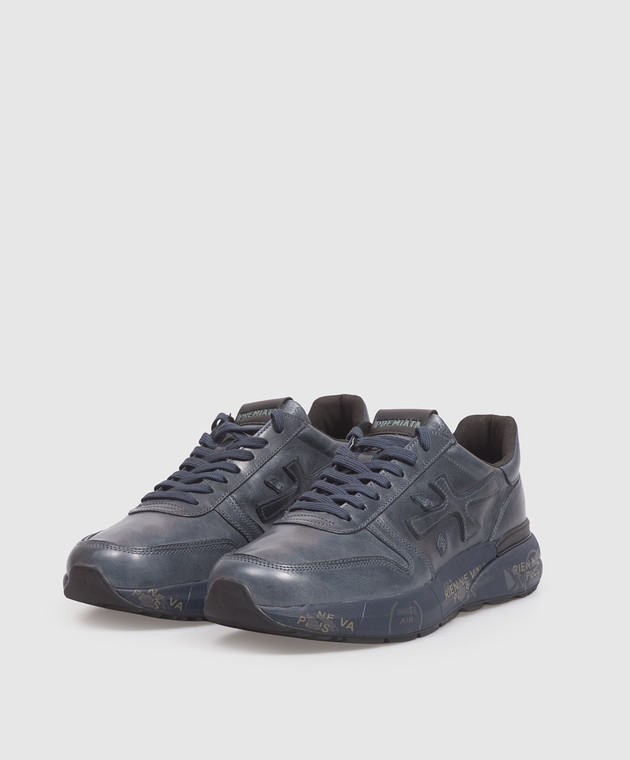 Premiata Синие кожаные кроссовки Mick 1807 MICK1807 изображение 2