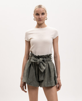 Balmain Топ цвета айвори из шерсти HF1ALB45KI87