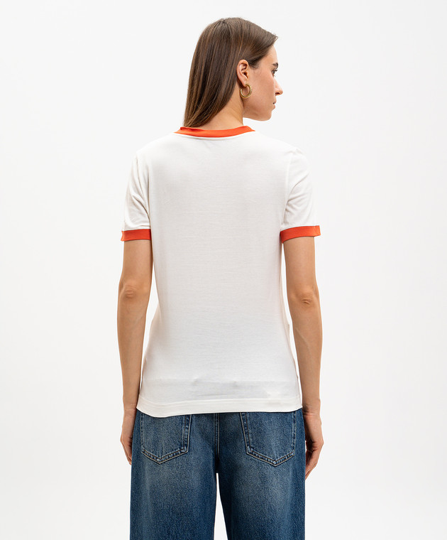 Dolce&Gabbana Футболка цвета айвори с принтом F8N08TGDDNG изображение 4