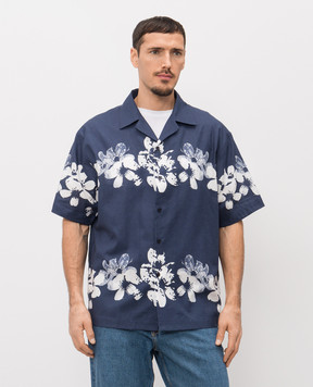 Iceberg Синя сорочка з льоном G1103633