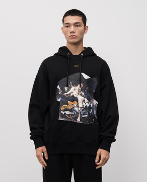 Off-White Чорне худі Cupid Paper 44MBB085F5F00W