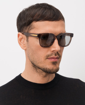 Bottega Veneta Коричневі сонцезахисні окуляри 861364V2Q30