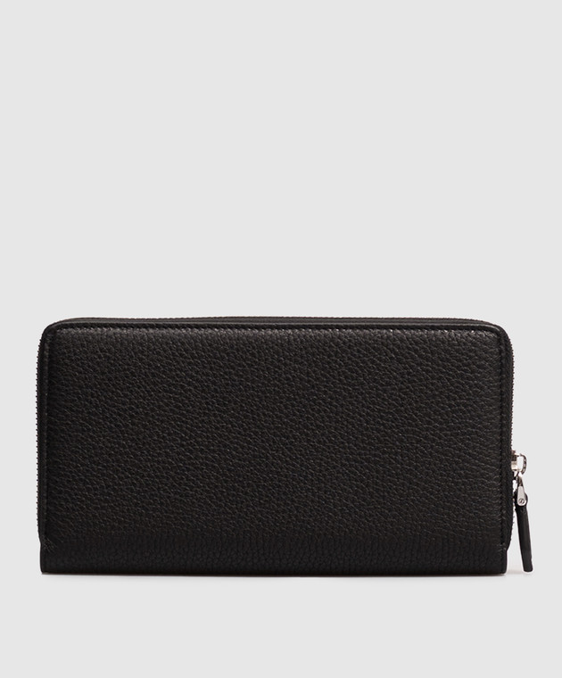 Dolce&Gabbana Черный кожаный кошелек с фактурной монограммой BP1672A0370 изображение 2