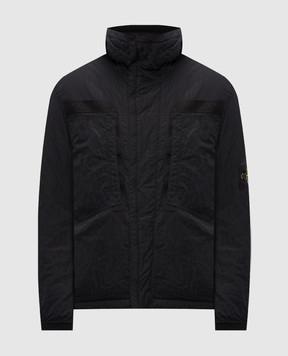 Stone Island Чорна куртка з патчем логотипа L2S15Q100007S0405
