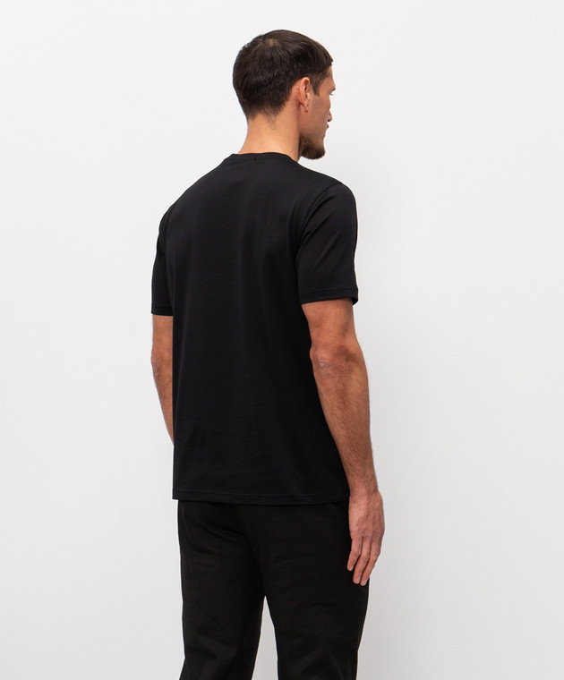 Cashmere&Whiskey Черная футболка из хлопка 51502 изображение 4