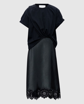 3.1 Phillip Lim Черное платье двойной конструкции S26191096PJB