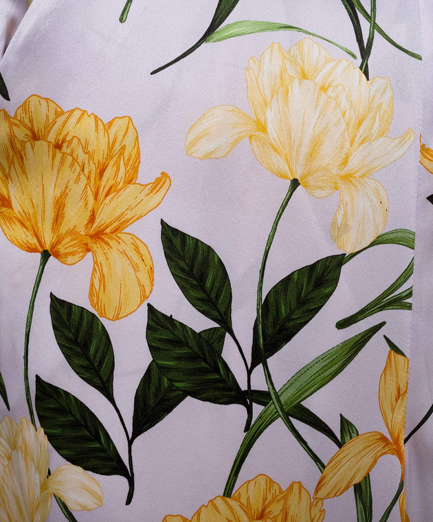 Christy Lynn Штани Marta із шовку в квітковий принт CLP52BF10 зображення 5