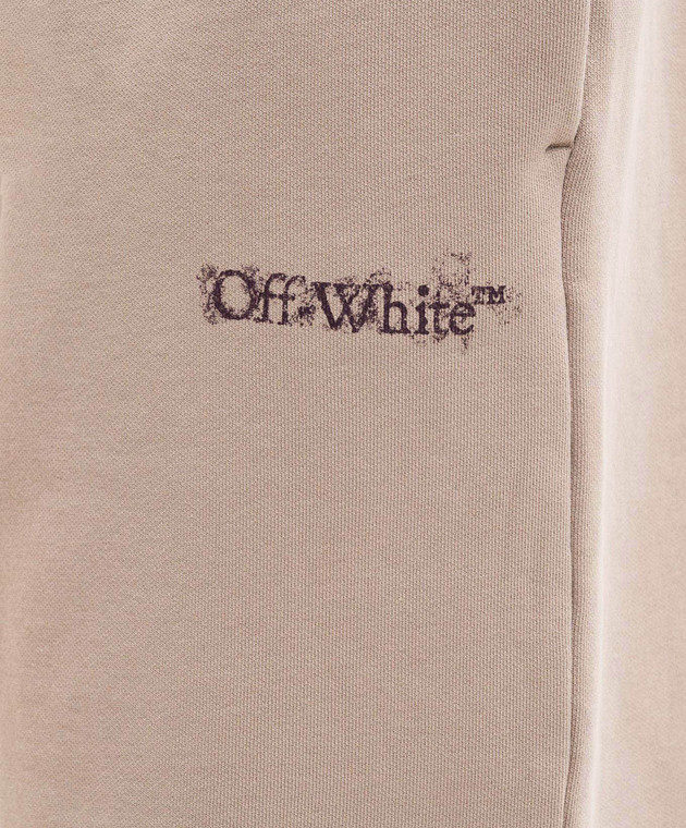 Off-White Бежеві шорти Heraldic Arrow 44MCI013S26F009 зображення 5