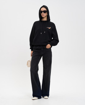 Off-White Черный худи Fruits Arrow с логотипом 2BB035F25FLE001