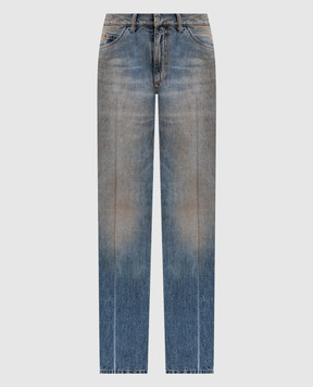 Maison Margiela MM6 Синие джинсы с винтажным эффектом S62LB0213M30055