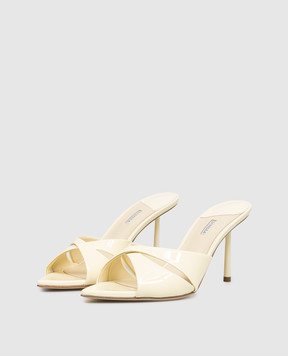 Le Silla Желтые лакированные мюли SHIRLEY 6621F080BXPPGSM