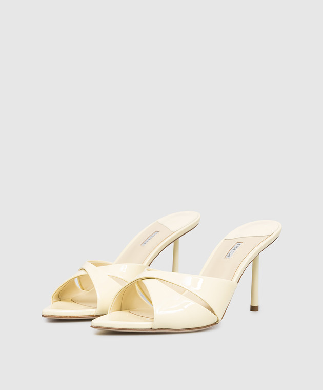 Le Silla Желтые лакированные мюли SHIRLEY 6621F080BXPPGSM изображение 2