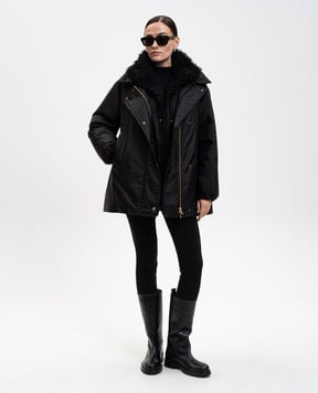 Moncler Чорна пухова куртка Voue K20931A00163539ZD