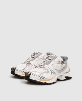 Versace Белые комбинированные кроссовки Icaro 10261881A19106