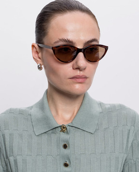 Toteme Коричневі сонцезахисні окуляри Cateye 263WAE0010EC0001