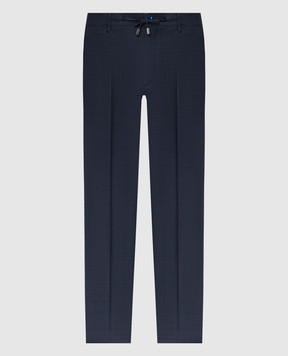 Stefano Ricci Синие брюки из шерсти M1T610002AW0017U