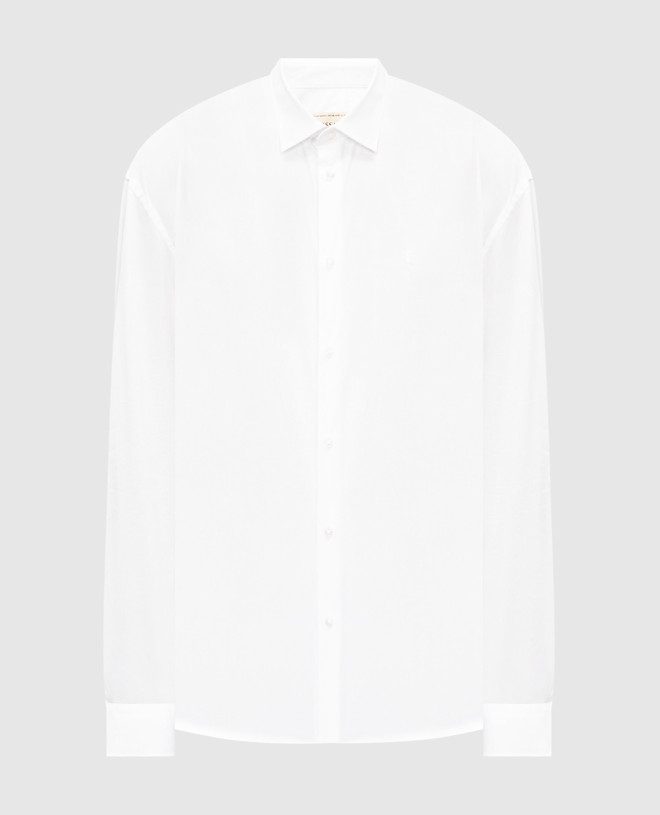 

Белая рубашка с вышивкой эмблемы, Белый, Рубашки