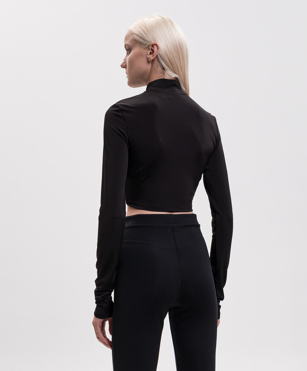 Off-White Черный топ 2FB00628T изображение 4