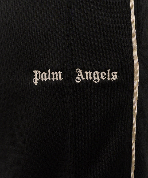 Palm Angels Черные спортивные штаны с тесьмой PAMCJ003FB001 изображение 5