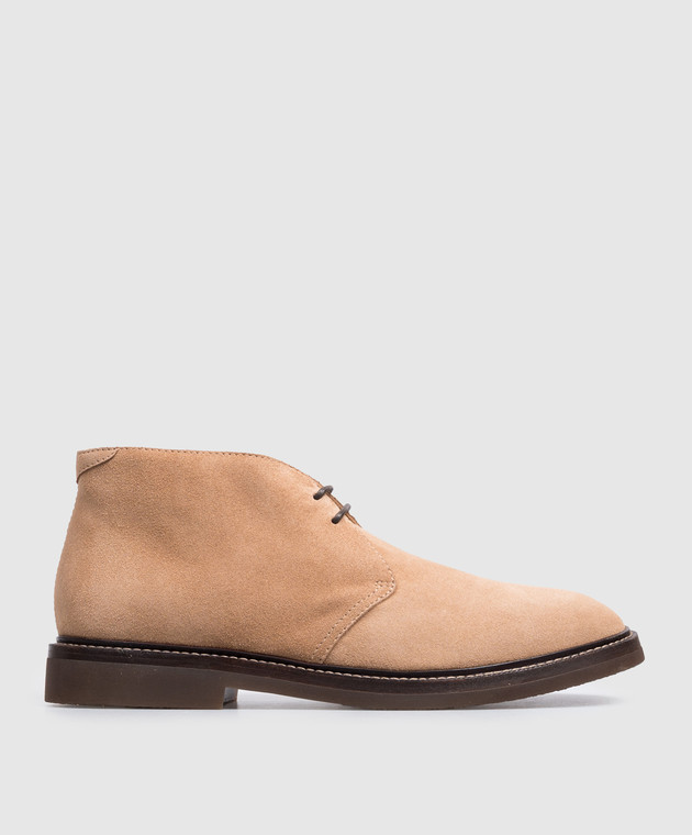 Brunello Cucinelli Бежевые замшевые дезерты Chukka MZUSOLE817