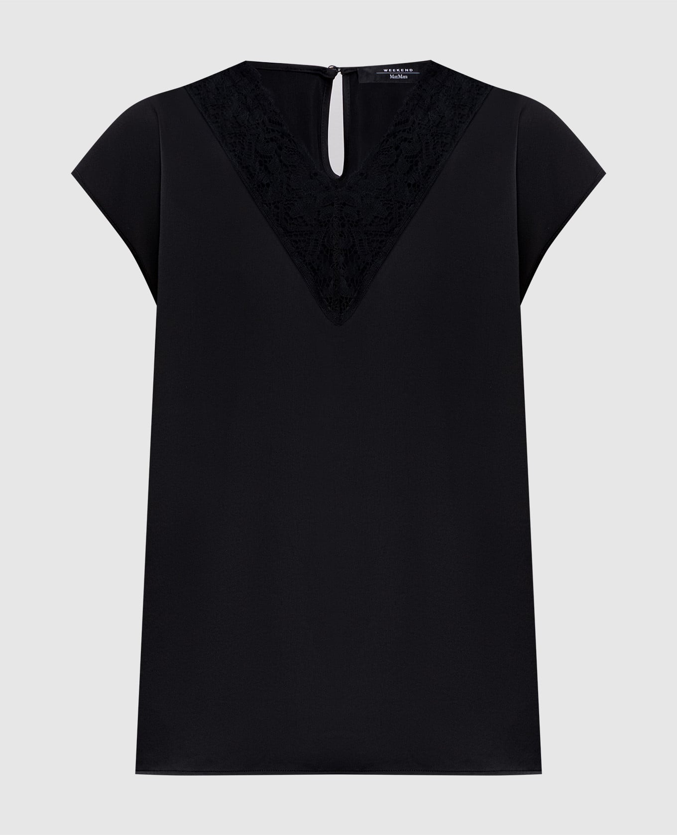 Черный топ WKDSTAFFA с кружевом