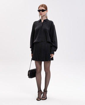 Alexander Wang Темно-серое платье из шерсти 1KC4266079