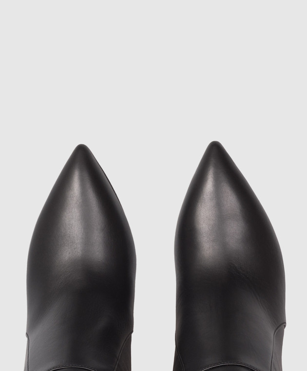 Paris Texas Чорні шкіряні чоботи Stiletto PX757XVT0C зображення 4
