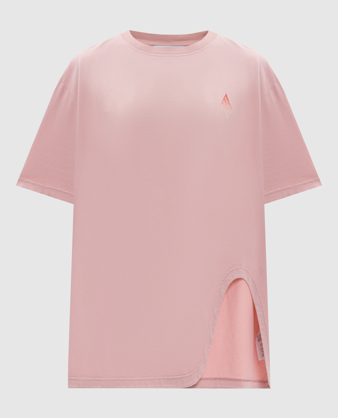 

Розовая футболка с принтом логотипа, Розовый, Футболки