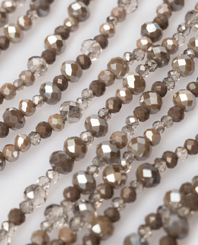 Peserico Коричневые бусы с цепочкой мониль A35506C0CC779