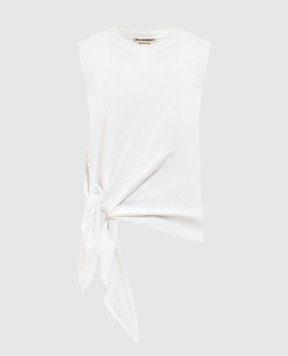 JW Anderson Белая майка с вышивкой монограммы JO0284PG1810