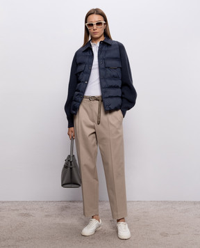 Brunello Cucinelli Синяя пуховая куртка MD5987696P