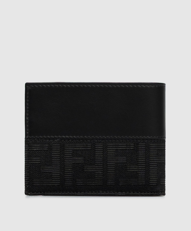 Fendi Черный комбинированный портмоне с узором монограммы 7M0001B139 изображение 2