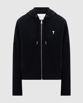 Ami Paris Черная спортивная куртка с эмблемой FSW783730