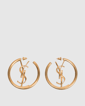 Saint Laurent Золотые серьги-конго CASSANDRE 868176Y1500