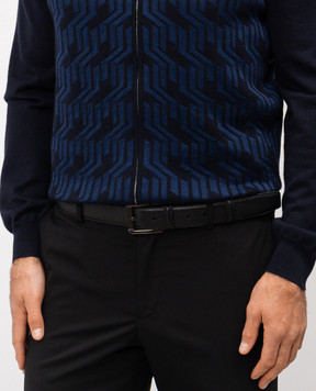 Stefano Ricci Кожаный ремень черного цвета N352VDA301U