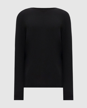Maison Margiela MM6 Черный лонгслив с шерстью SH0NH0025M20122