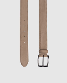 Peserico Коричневый ремень из нубука с логотипом R72033C0CC765